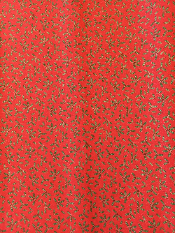Cotone natale - BC25 Rosso/verde/oro
