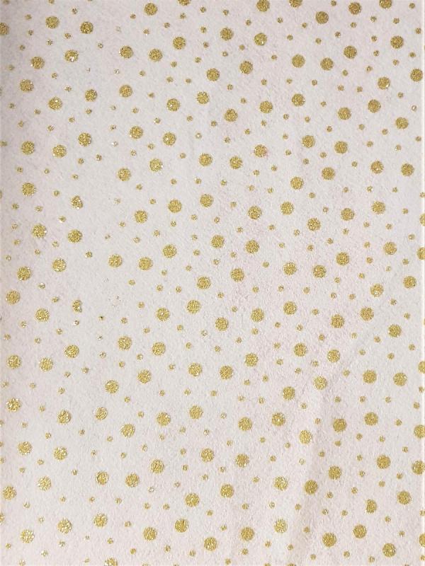 Panno lenci 30x45 glitter - BC1 Bianco/oro