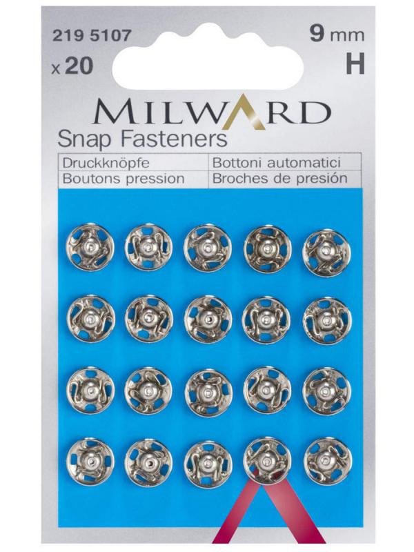 Bottoni a pressione - ARGENTO Argento