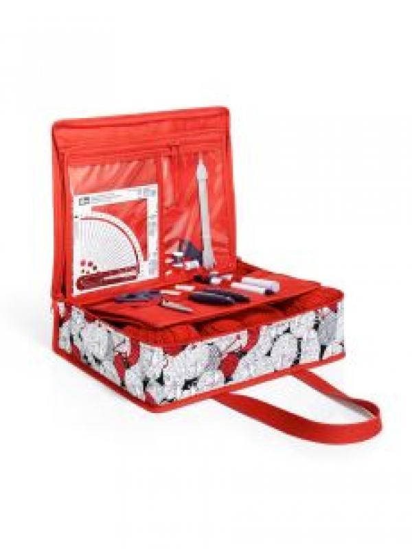 Borsa all-in - BLACK WHITE RED Nero/bianco/rosso